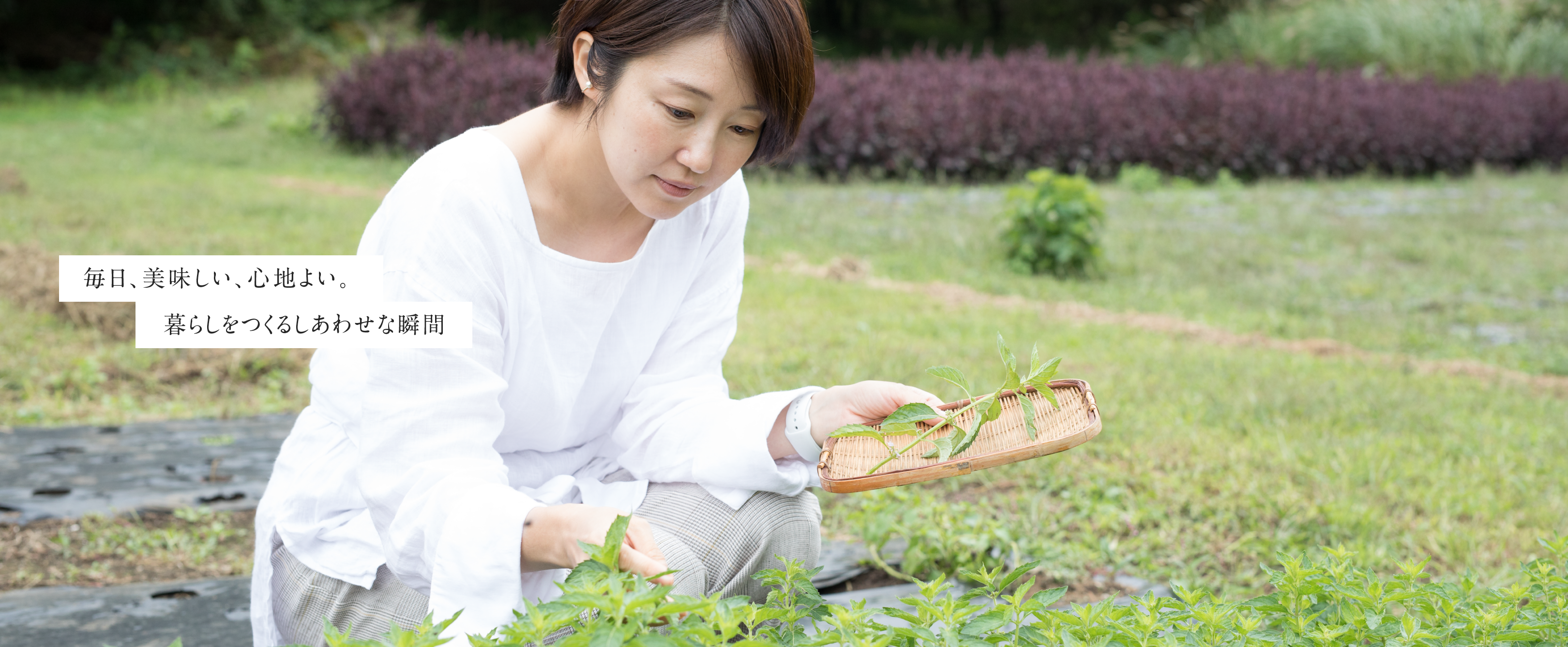 毎日、美味しい、心地よい。<br />
暮らしをつくるしあわせな瞬間